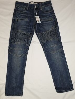 Guess Men's Slim Straight Jeans in Dark Blue Denim 29 X 32